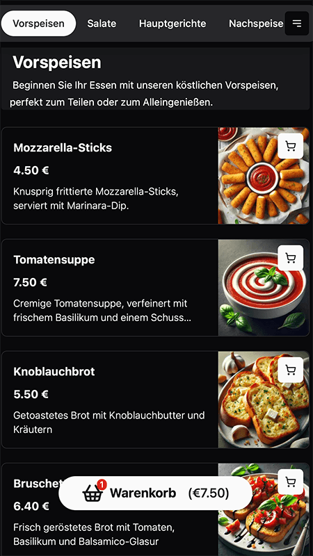 Menuella Food Order 