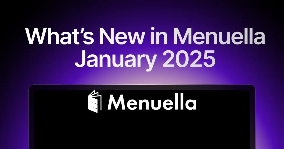 What’s New in Menuella – January 2025 